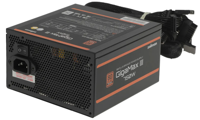 блок питания Zalman ZM750-GV3 WH, 750W, ATX12V v3.0, Gen 5.0, APFC, 12cm Fan, 80+ Bronze, Retail