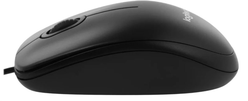 Мышь Logitech B100 Optical Mouse, USB, 1000dpi, Black, CN, [910-006605/910-003357]