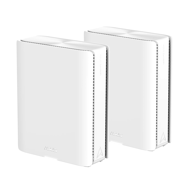роутер ASUS BQ16 (W-1-PK)//2 access point /802.11b/g/n/ac/ax/be, 1376 + 11529Mbps, 2,4 + 6 gGz, white
