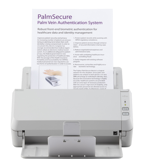Сканер Fujitsu scanner SP-1120N (Офисный сканер, 20 стр/мин, 40 изобр/мин, А4, двустороннее устройство АПД, USB 3.2, Gigabit Ethernet, светодиодная подсветка)(Замена PA03708-B001 SP-1120)