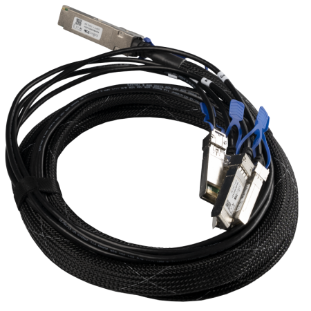 Трансивер MikroTik XQ+BC0003-XS+ - 100G DAC cable QSFP28 to 4x SFP28, 3m