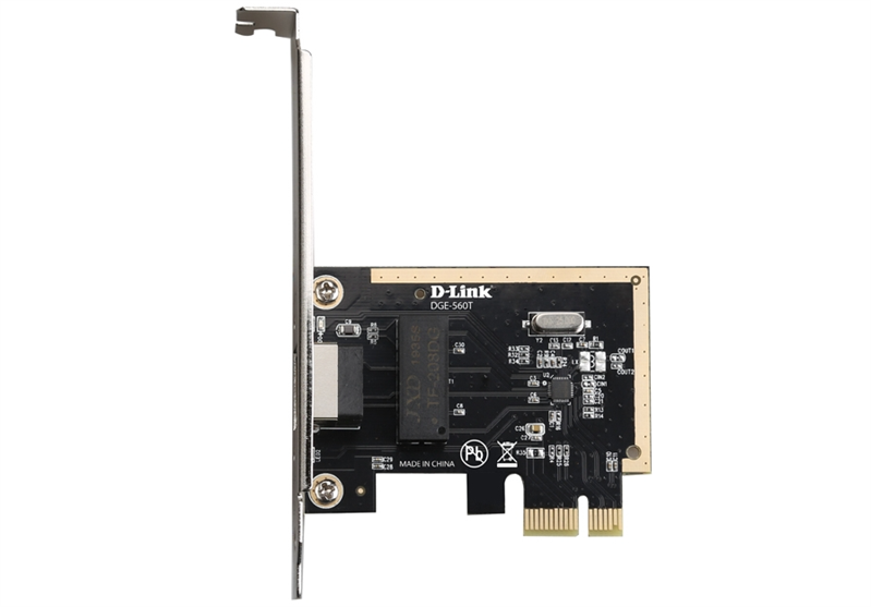 (Отсутствует оригинальная упаковка товара) Сетевая карта D-Link DGE-560T Сетевой PCI Express адаптер с 1 портом 10/100/1000Base-T (низкопрофильное крепление в комплекте)