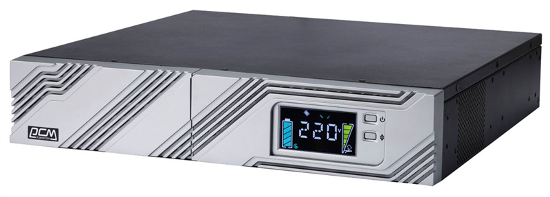 Источник бесперебойного питания Powercom Smart-UPS SMART RT, Line-Interactive, 1500VA/1350W, Rack/Tower, 8*IEC320-C13 (8 batt), Serial+USB, SNMP Slot, подкл. доп. Батарей (1157679) (незначительное повреждение коробки)