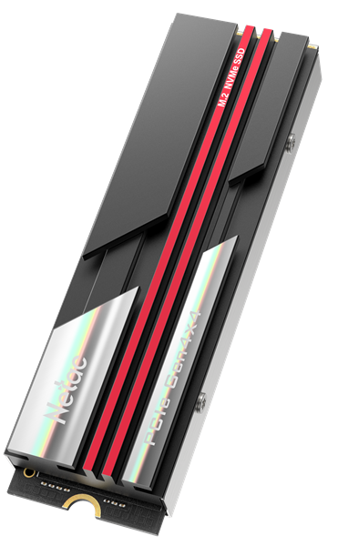 SSD накопитель Netac SSD NV7000 4TB PCIe 4 x4 M.2 2280 NVMe 3D NAND, R/W up to 7200/6850MB/s, IOPS(R4K) 940K/1000K, TBW 3000TB, with heat sink, 5y wty