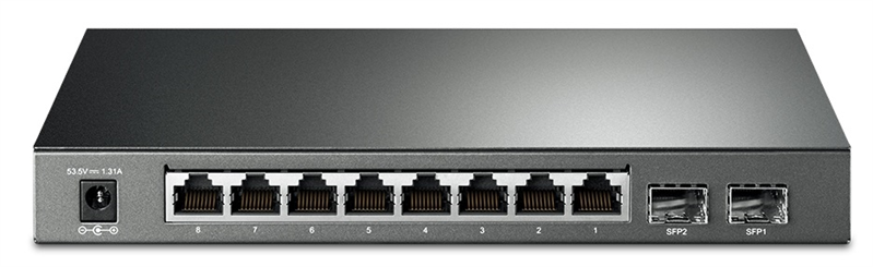 Коммутатор/ 8-port gigabit Smart PoE+ Switch with 2 SFP uplink ports,desktop mount, 8 802.3af/at compliant PoE+ ports, 2 SFP uplink ports, 58W PoE budget, L2 switch features
