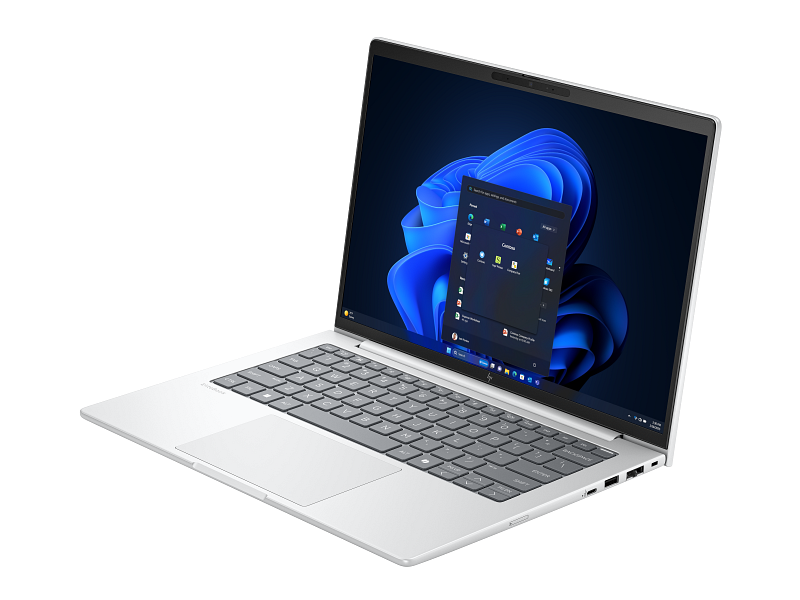 Ноутбук HP EliteBook 8 G1i 14 Intel Core Ultra5-225U,14" WUXGA (1920x1200) IPS 300cd AG,16Gb DDR5-5600MHz(1),512Gb SSD NVMe,Al Case,62Wh,FPS,ENG/RU Kbd Backlit,1.39kg,Silver,1y,Win11Pro