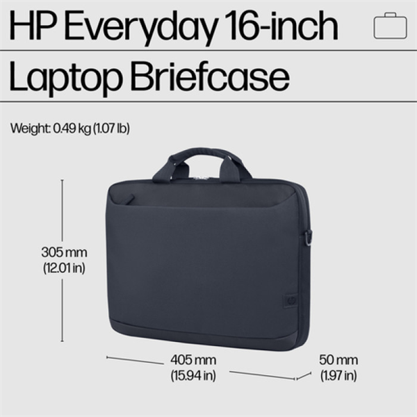 Сумка для ноутбука Case HP Everyday 16 Odyssey Gray Laptop Briefcase cons