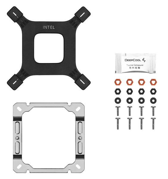 Кулер для процессора DEEPCOOL AG500 DIGITAL WH ARGB LGA1700/1200/115X/AM5/AM4 (9шт/кор, TDP 240W, PWM, ARGB Fan 120mm, 5 тепл. трубок, белый) RET (R-AG500-WHADMN-G-1)