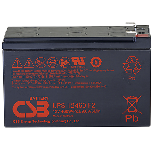 АКБ CSB Аккумуляторная батарея для ИБП (12V/9Ah)