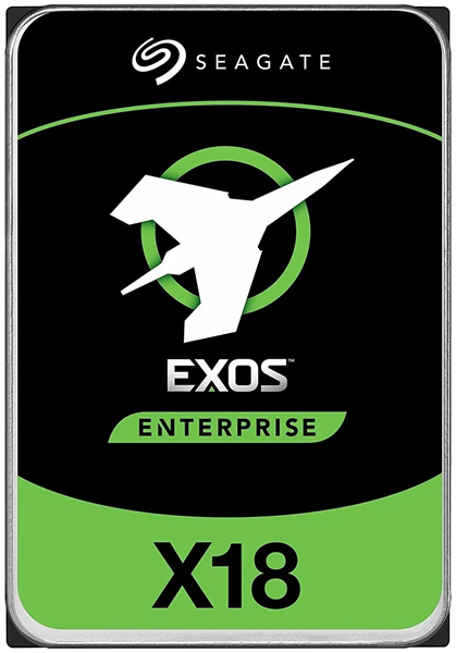 Жесткий диск Seagate Exos X18 HDD 3.5" SATA 16Tb, 7200 rpm, 256Mb buffer, 512e/4kn, CMR, ST16000NM000J, 1 year (Восстановленные)