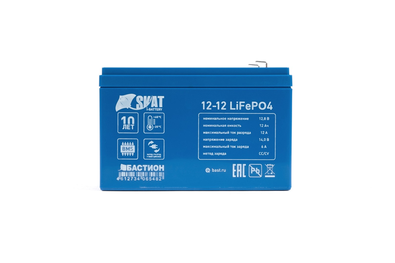 Аккумулятор Бастион Skat i-Battery 12-12 LiFePO4, 12В, 12Ач, LiFePO4