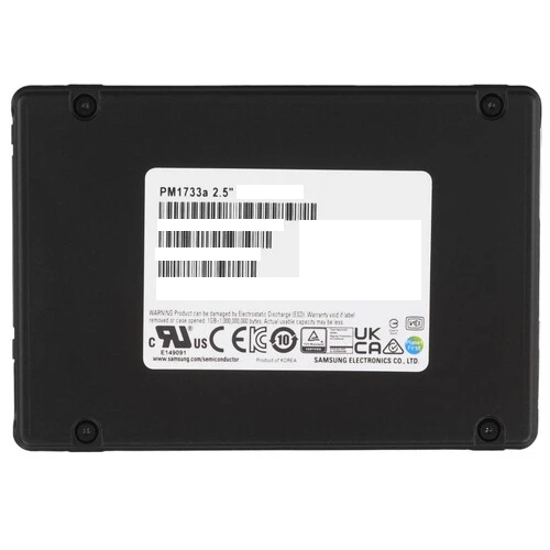 Твердотельный накопитель Samsung Enterprise SSD, 2.5"(SFF/U.3) 15mm, PM1733a, 30720GB, NVMe PCIe 4.0 1x4, DP 2x2, R7500/W4100Mb/s, IOPS(R4K) 1600K/170K, MTBF 2M, 1DWPD/5Y, TBW 56064TB, OEM