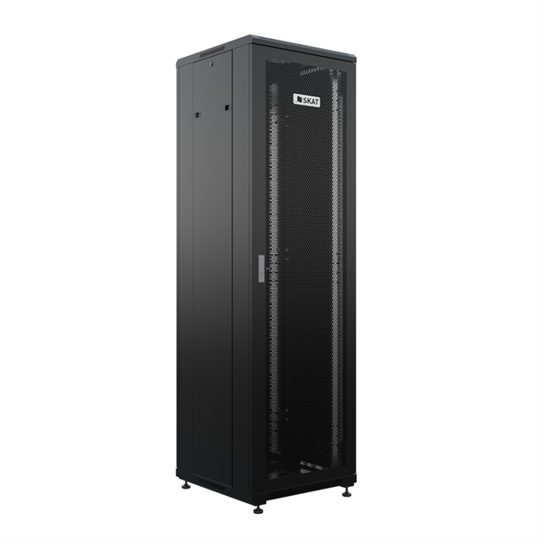 Телекоммуникационный шкаф (4426) Бастион SKAT TB-42R660PF-B Телекоммуникационный шкаф 42U/600x600мм/Пд-перф/Зд-металл/RAL9005/69кг/1.5 л.г