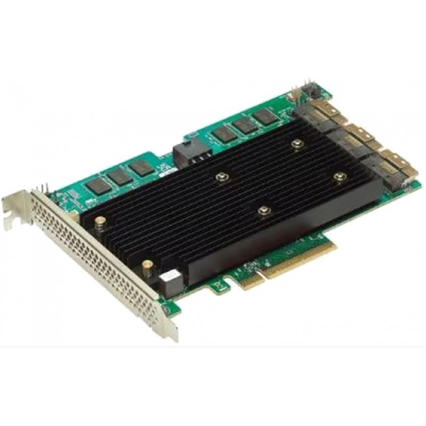 Контроллер Broadcom Controller 9670-24i SGL (05-50123-00) PCIe 4.0 x8 LP, 24G SAS/SATA/NVMe, RAID 0,1,5,6,10,50,60, 24port(3*int SFF8654), 8GB Cache, SAS4124 ROC, 1 year (следы установки.)