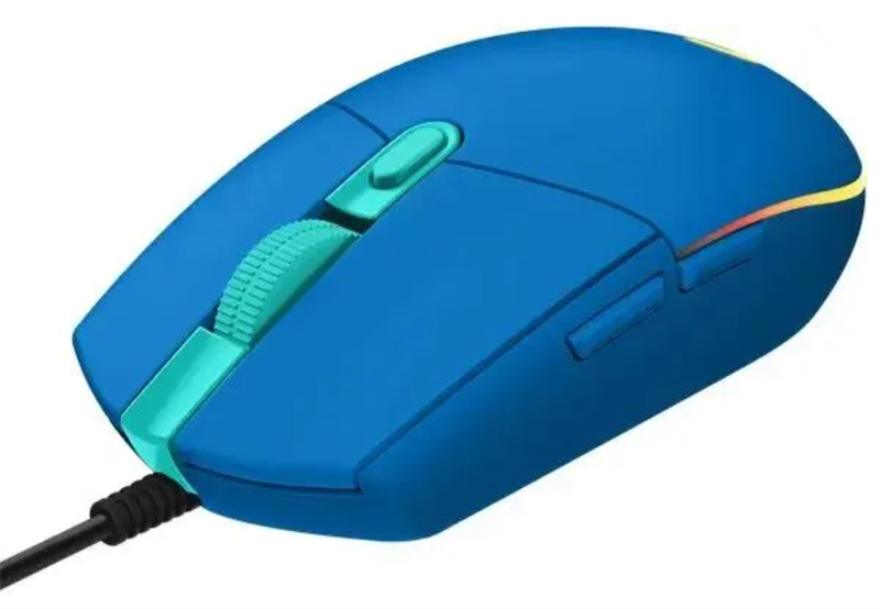 мышь Logitech Gaming Mouse G102 LIGHTSYNC, 8000dpi, Blue, CN, [910-005810]