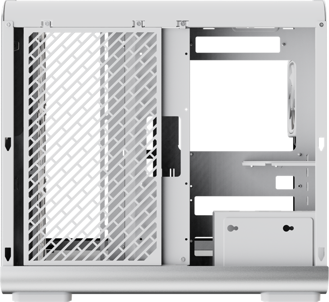 Корпус Formula V Line Crystal U7 White, ATX, TYPE-C*1, USB3.0*2, Aluminum + Tempered Glass