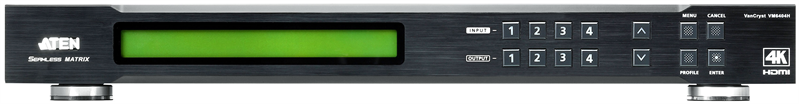 Матричный коммутатор Aten ProAV black: 4x4 True 4K HDMI матричный коммутатор с масштабированием