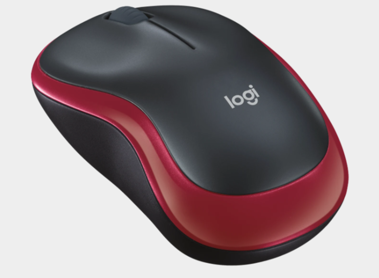 Мышь Logitech Wireless Mouse M185, Red, CN, [910-002240/910-002633]