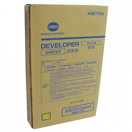 Девелопер DV-616Y Konica-Minolta bizhub PRESS C1085 / C1100 желтый ресурс 800K (Original)