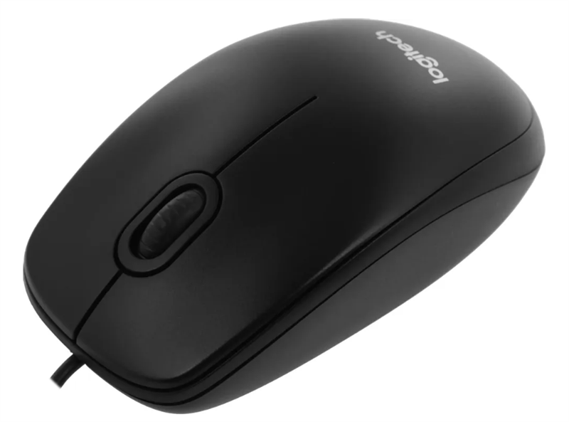 Мышь Logitech B100 Optical Mouse, USB, 1000dpi, Black, CN, [910-006605/910-003357]