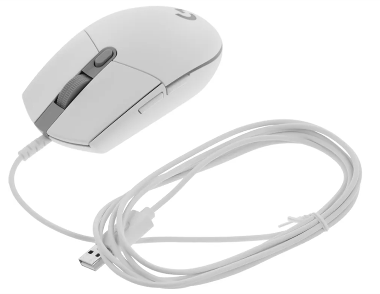Мышь Logitech Gaming Mouse G102 LIGHTSYNC, 8000dpi, White, CN, [910-005809]