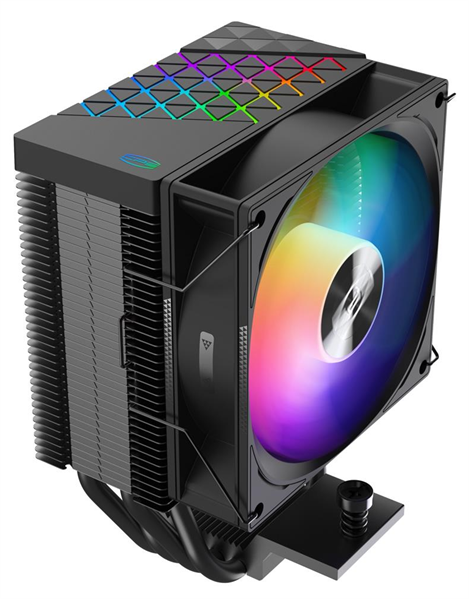 Кулер для процессора PCCooler R400 ARGB BK S115X/1200/1700/AM4/AM5 (TDP 180W, 90mm ARGB Fan, 4 тепловые трубки 6мм, 650-2200RPM, 28,3dBa)