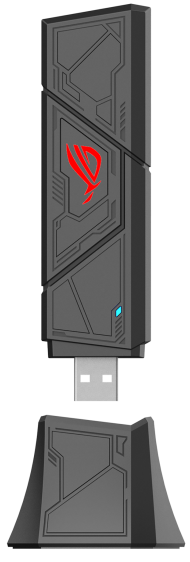 ASUS ROG USB-BE92  Беспроводной трехдиапазонный USB 3.0 адаптер BE6500, внутренняя антенна, Wi-Fi 7 (be)