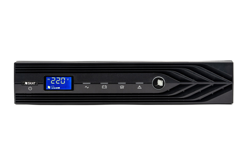  (8954) Бастион SKAT-UPS 2000 RACK+4X9Ah исп. E 220В, 2000ВА (1800 Вт) On-Line, АКБ 4х9Ач, 4 шт, время резерва 3 мин. IEC C13 — 8 шт.