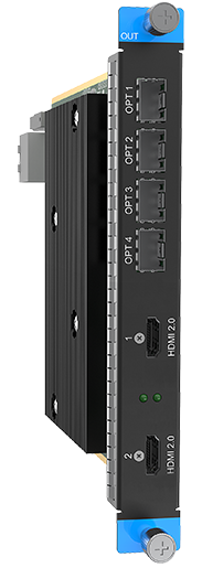 Карта выхода PixelHue 4K HDMI2.0/OPT Output Card Интерфейсы: HDMI2.0- 2 шт. OPT - 4 шт.