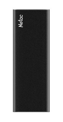 SSD накопитель Netac Z SLIM Black 250GB USB 3.2 Gen 2 Type-C External SSD, R/W up to 550MB/480MB/s,with USB-C to USB-A cable and USB-A to USB-C adapter 3Y wty (незначительное повреждение коробки)