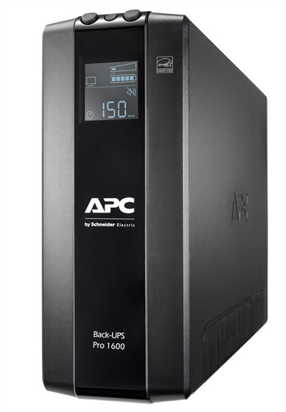 Источник бесперебойного питания APC Back-UPS Pro BR 1600VA/960W, 8xC13 Outlets(2 Surge & 6 batt.), AVR, LCD, Data/DSL protect, 10/100 Base-T, USB, PCh, user repl. batt., 1 year warranty