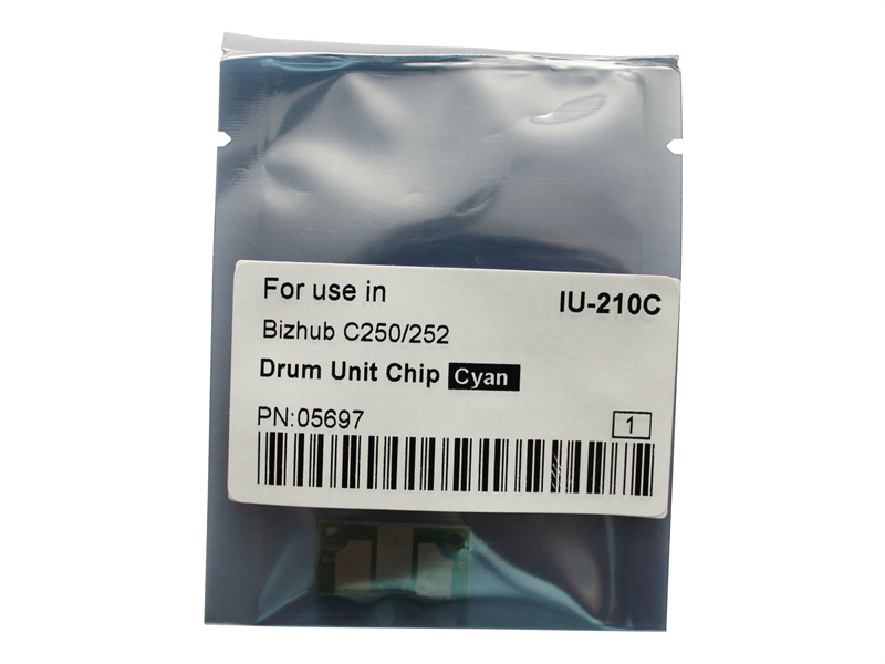 Чипы Чип драм-юнита для KONICA MINOLTA Bizhub C250/C252 (CET) Cyan, (WW), 45000 стр., CET5697