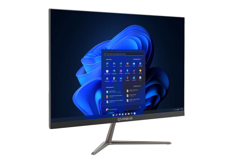 Моноблок IRBIS MB2390, 23,8" (1920x1080 IPS), Intel Celeron N4020 2x2,8Ghz, 8192MB, 256GB SSD, AC Wi-Fi,  RJ45, SATA, jack 3.5, Plastic, Black, Win11 (После ремонта, потертости, царапины, повреждения коробки)