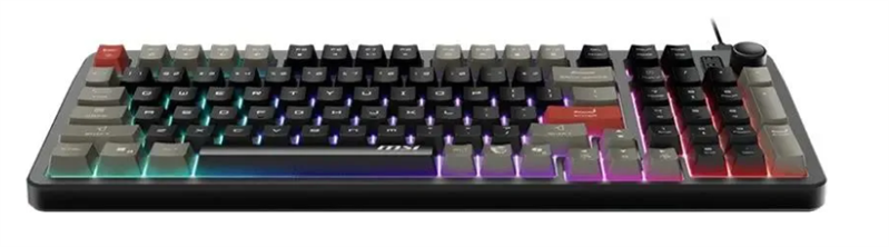 клавиатура Keyboard MSI FORGE GK110, Wired, membrane Keyboard, multi-colour LED backlighting, 26 Key Anti-ghosting Capability, Black