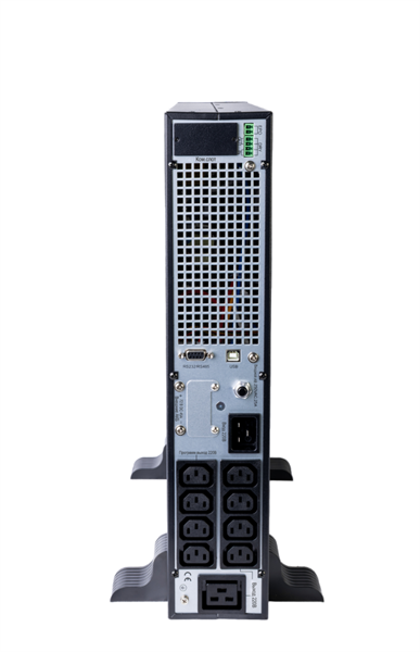 Systeme Electric Smart-Save Online SRT 3000 ВА 2 поколения, конвертируемый форм-фактор 2U, 230 В, 8 розеток IEC C13 + 1хС19, SmartSlot, LCD, USB HID, SNMP карта, RS-232, версия с возможностью увеличения времени автономии
