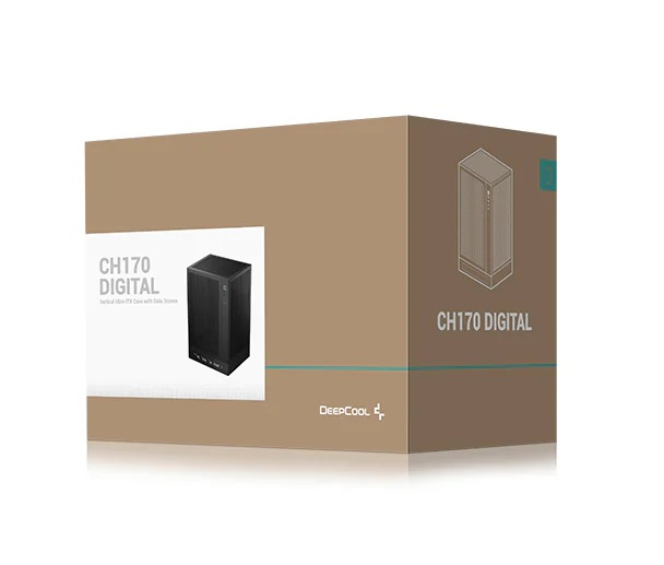 Корпус Deepcool CH170 Digital белый без БП miniITX 6x120mm 2xUSB3.0 audio bott PSU