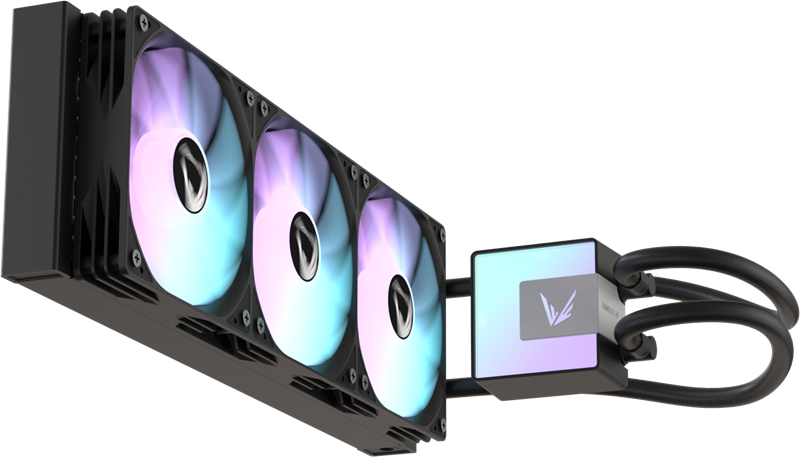 Система водяного охлаждения Formula V Line ICE JET GLOW 360 BK, 360mm, 3x120mm, ARGB fans, LGA115X/1200/1700/1851, AM4/AM5