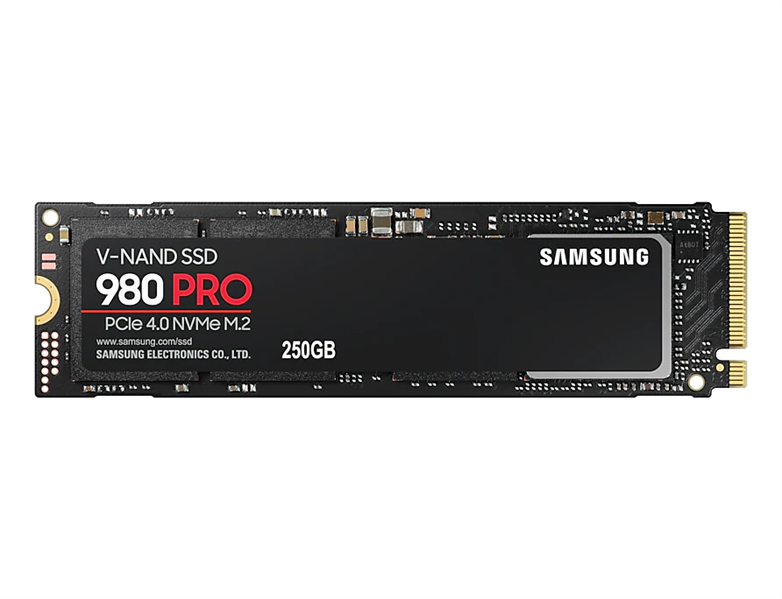 Твердотельный накопитель SSD M.2 (PCI-E NVMe) 250Gb Samsung 980 PRO (R6400/W2700MB/s) (MZ-V8P250BW) 1year