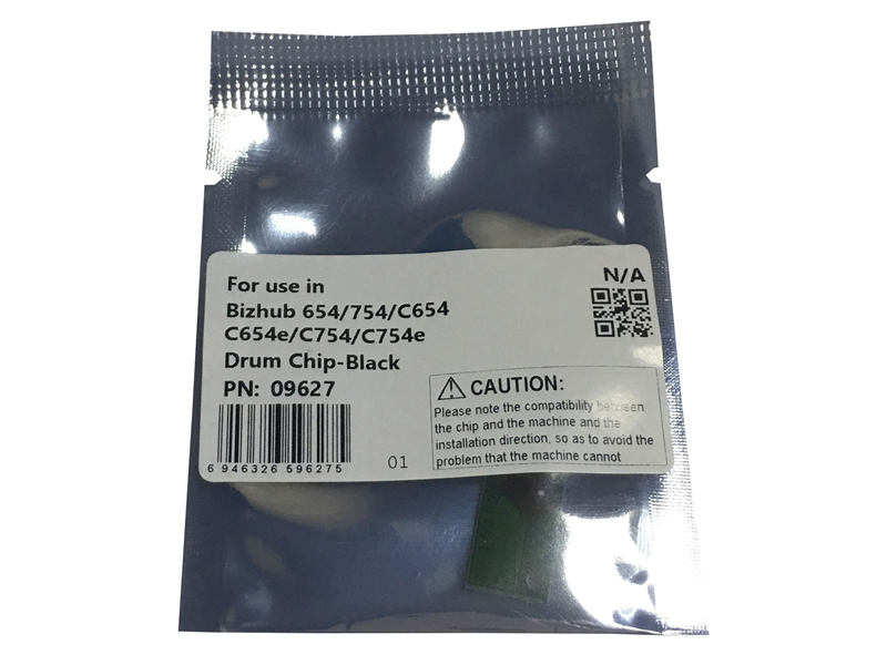 CET9627 Чип драм-юнита для KONICA MINOLTA Bizhub 654/754/C654/C654e/C754/C754e (CET) Black, CET9627