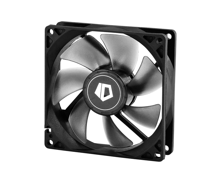 Вентилятор для корпуса ID-COOLING NO-9225-SD 92x92x25мм (156шт./кор, 3pin, черный, 1500об/мин)  BOX