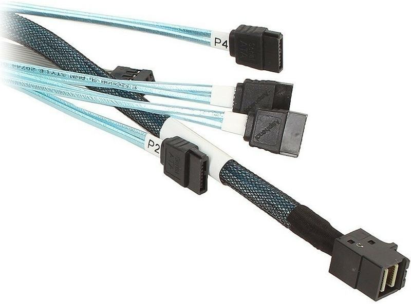 Кабель Прочее cbl-8643-4-sata-10, SFF-8643 — 4×SATA, 1м