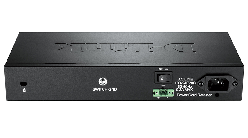 коммутатор D-Link Управляемый L2 коммутатор, 8x1000Base-T, 2x1000Base-X SFP, защита от статического электричества до 6 кВ, CLI, консольный порт RJ-45, RPS