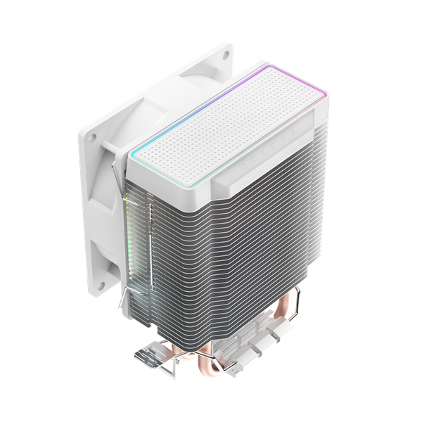 Кулер для процессора Ocypus Gamma A20 WH ARGB, 92mm FARGB FAN, Top FARGB Panel, 2 HEAT PIPES, 3-PIN, 1900 RPM, 21DBA, HYDRO BEARING, LGA115X/1200/1700/18XX, AM4/AM5