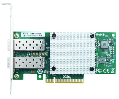 Сетевая карта LR-Link NIC PCIe 3.0 x8, 2 x 10G SFP+, Intel X710-DA2 chipset (FH+LP) (94F2403)