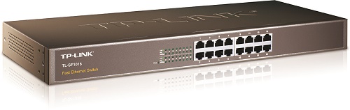 Коммутатор TP-Link TL-SF1016DS, 16×10/100 Мбит/с, 1U 13"