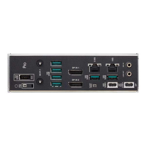Серверная материнская плата ASUS PRO WS TRX50-SAGE WIFI A, sTR5, AMD TRX50, 4xDDR5, 4xSATA, 4xM.2, 2xSlimSAS, 3xPCIe 5.0 x16, 1xPCIe 4.0 x16, 2xDP, 1x10Gb LAN, 1x2.5Gb LAN, Wi-Fi 7, Bluetooth 5.4, 2xUSB-C 40Gbps (USB4), 6xUSB-A 10Gbps, 1xUSB-A 2.0, 2x3.5 мм, 5.1, CEB