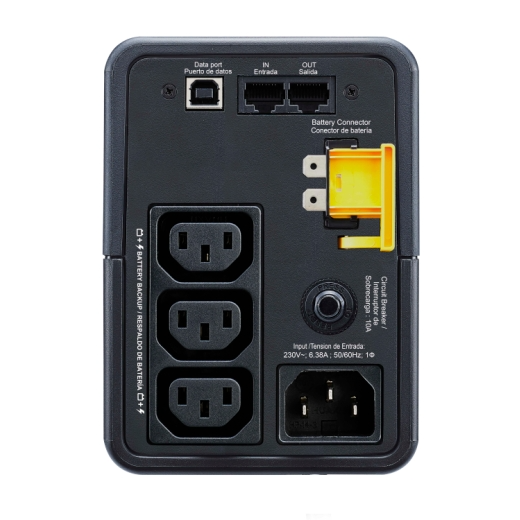 Источник бесперебойного питания APC Back-UPS 500VA/300W, 230V, 3xC13, USB, Data/DSL protect.,1 year warranty