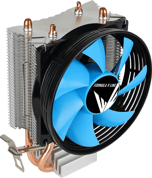 Кулер для процессора Formula V Line Verkho 2, 90mm FAN, 2 HEAT PIPES, 4-PIN PWM, 800-2000 RPM, 15-25DBA, HYDRO BEARING, LGA1700/1200/115x/775, AM5/AM4/AM3+/AM3/AM2+/AM2/FM2/FM1
