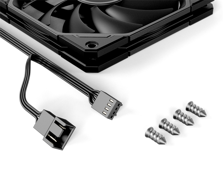 Вентилятор для корпуса ID-COOLING TF-12015-K 120x120x15мм (40шт./кор, PWM, Low Noise, супер-тонкий, резиновые углы, черный, 500-2200об/мин)  BOX