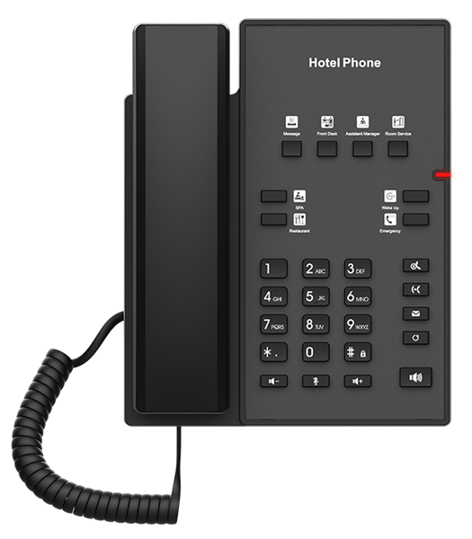 Отельный телефон 2-проводной Fanvil 2 Wire Hotel Phone with RJ 11 Cost-effective Hote Phone HD Voice 8 DSS Keys PoE HD Voice PSU